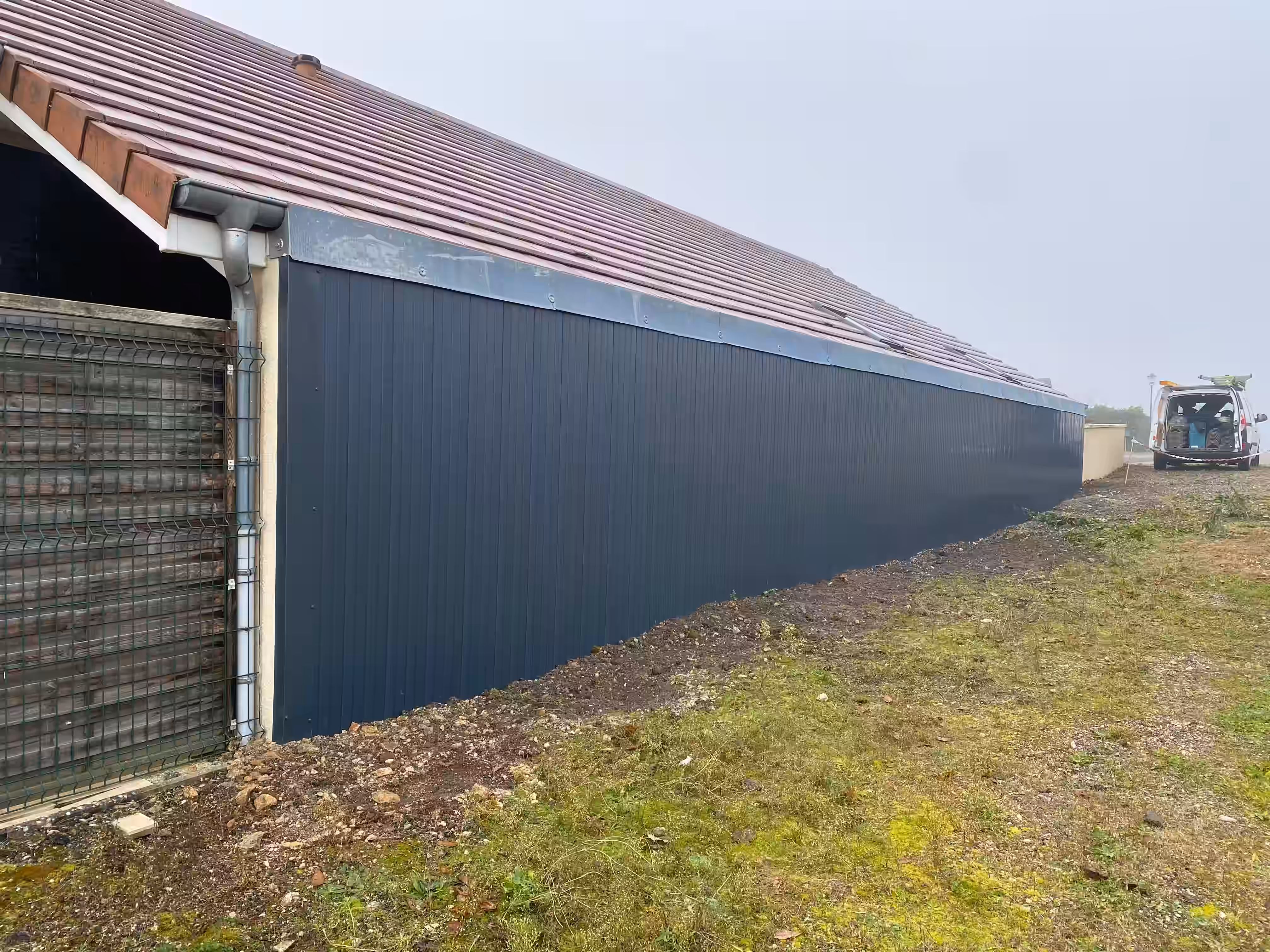 Toiture et façade traitées lors d'un même chantier